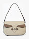 Leder Damentasche Schultertasche Beige