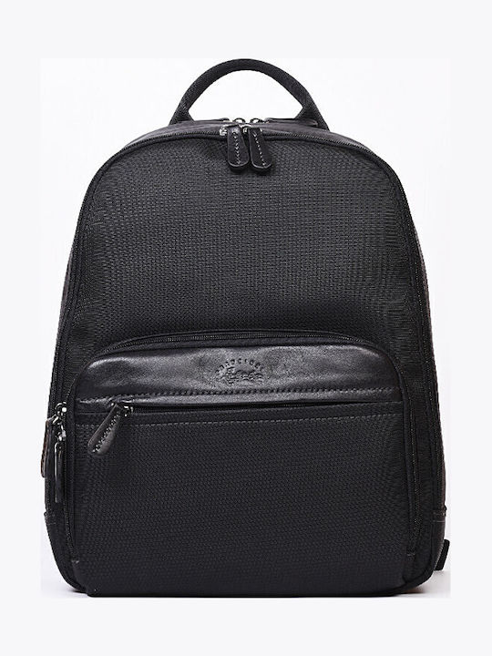 Leder Damentasche Rucksack Schwarz