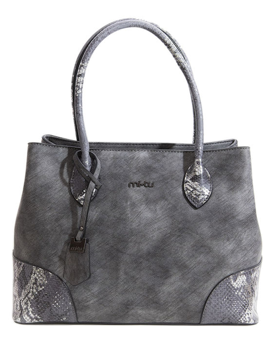 MI-TU Exclusive Geantă de damă Tote De mână Gri