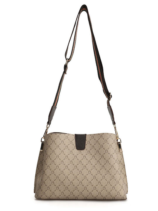 Damentasche Schultertasche Beige