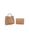 Damentasche Schultertasche Beige