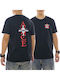 Pegasus Lux In Tenebris Цял Бански T-shirt Черен