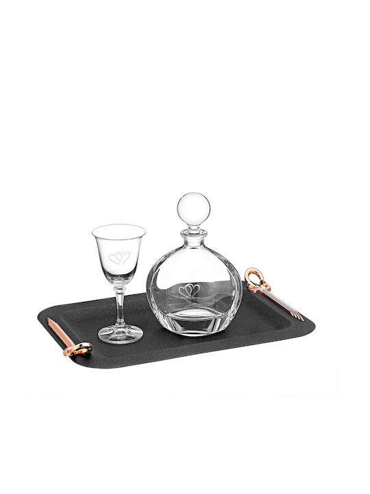 Set complet de sărituri 317N Set tavă-Carafe-Set de pahare de vin