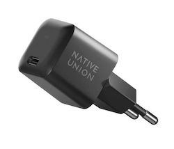 Native Union Încărcător Fără Cablu GaN cu Port USB-C 30W Livrarea energiei Negruς (NU-FAST-PD30-2-BLK-E)