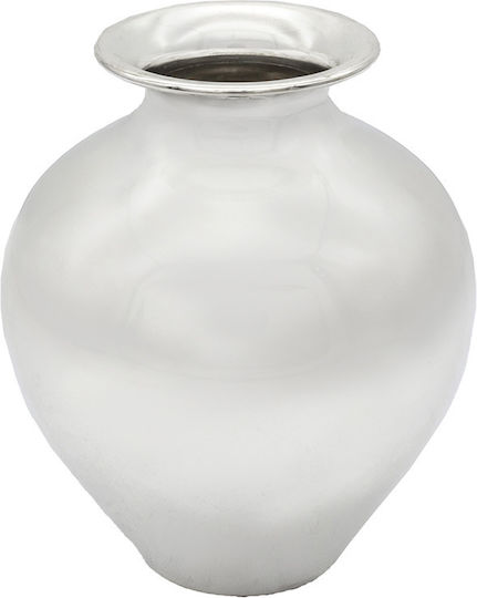 Savvas Design Decorative Vase Silver 9x9x11cm