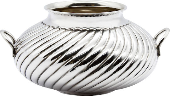 Savvas Design Decorative Vase Silver 19x19x9cm