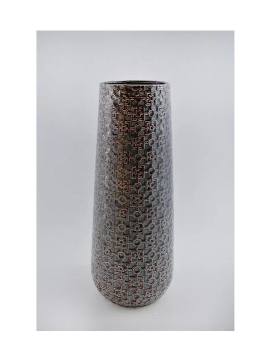 Βază decorativă Ceramică Negru 14x14x39cm 1buc