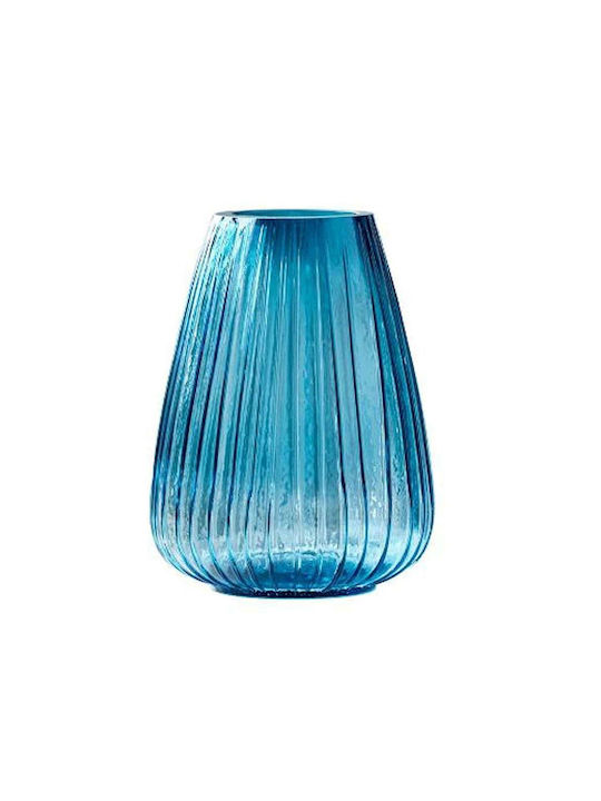 Διακοσμητικό Βάζο Glas Blau 22cm 1Stück