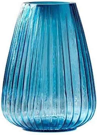 Βάζο Γυάλινο Μπλε Y22cm