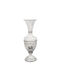 Savvas Design Διακοσμητικό Βάζο Ασημένιο Ασημί Φ7.5xΥ22cm