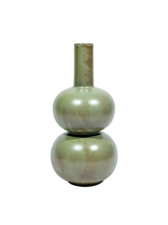 Vază Decorativă Ceramică Verde 19.5x19.5x41cm 1buc