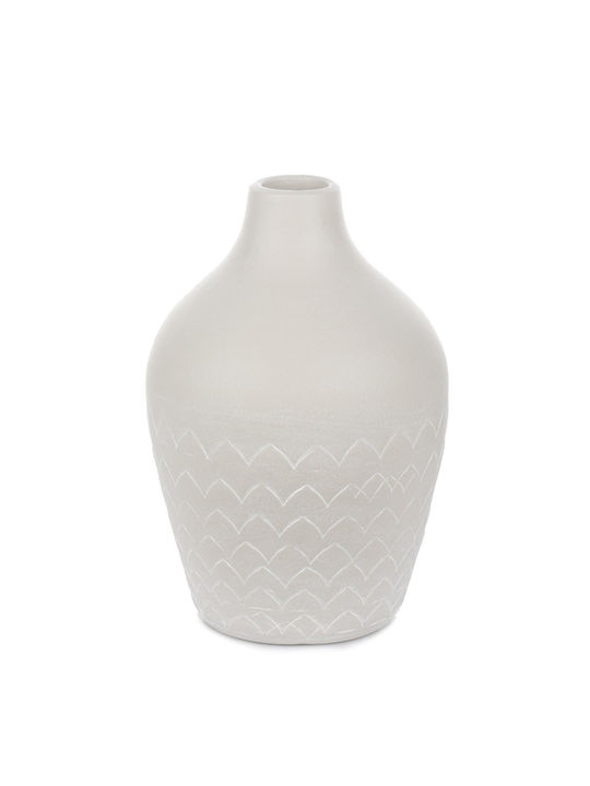 Decorative Vase White 24x24x35cm