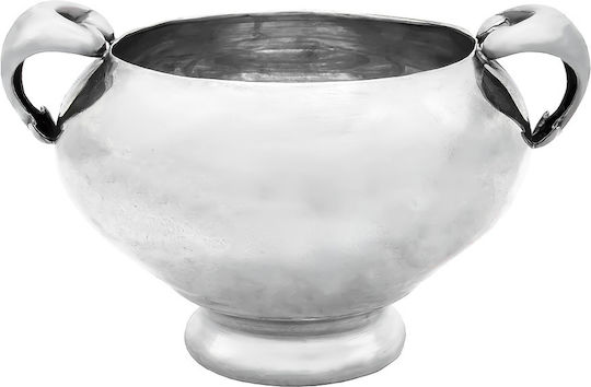 Savvas Design Decorative Vase Silver 12x12x8.5cm