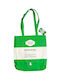 Penguin Fabric Shopping Bag Green