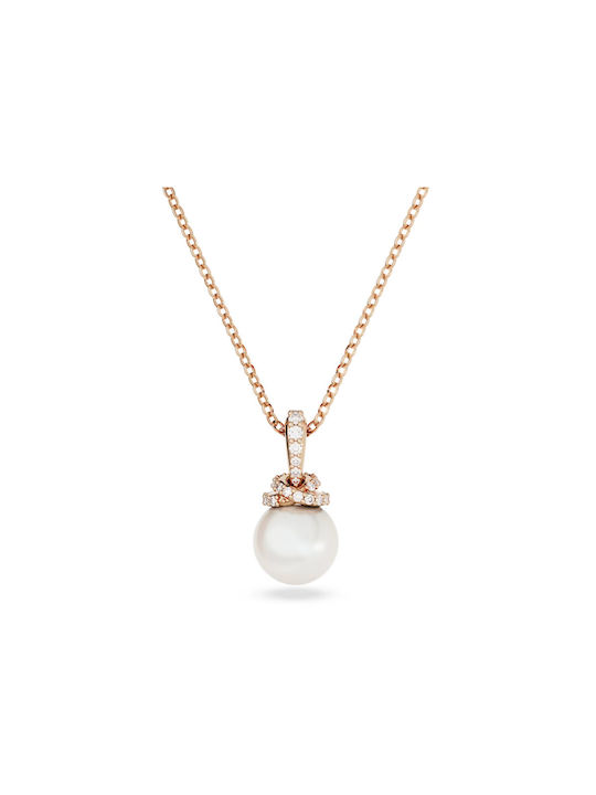 Swarovski Women's Gold Plated Necklace with Pearl & Zircon 5669523