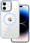 Hybrid Back Cover Silicone / Plastic Magnetic Light Blue (iPhone 11)