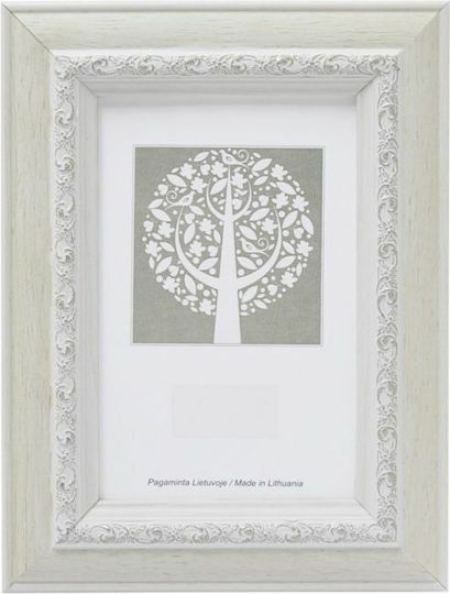 LS Plastic Photo Frame with White Frame SEULPS2030-White
