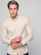 Harmony Long-sleeved Cotton Shirt Beige