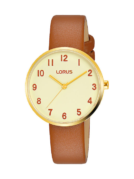 Lorus Uhr mit Braun Lederarmband