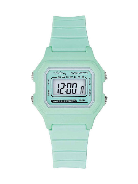 Tekday Παιδικό Ψηφιακό Ρολόι 34mm Πράσινο