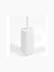 Plastic Bathroom Trash Can White