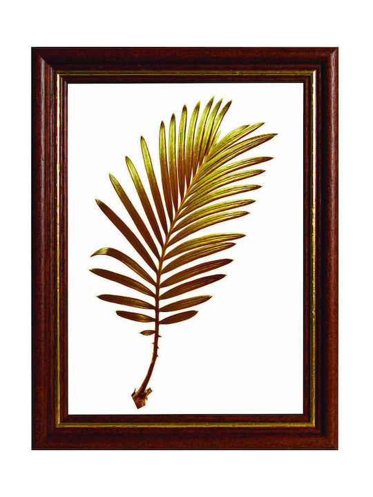 Far Wandmontage Hölzernes mit Goldenem Rahmen
