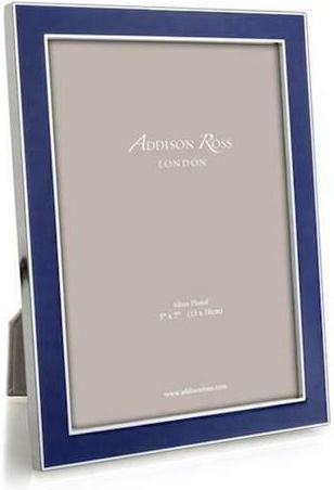 Addison Ross Royal Blue Enamel Silver Photo Frame
