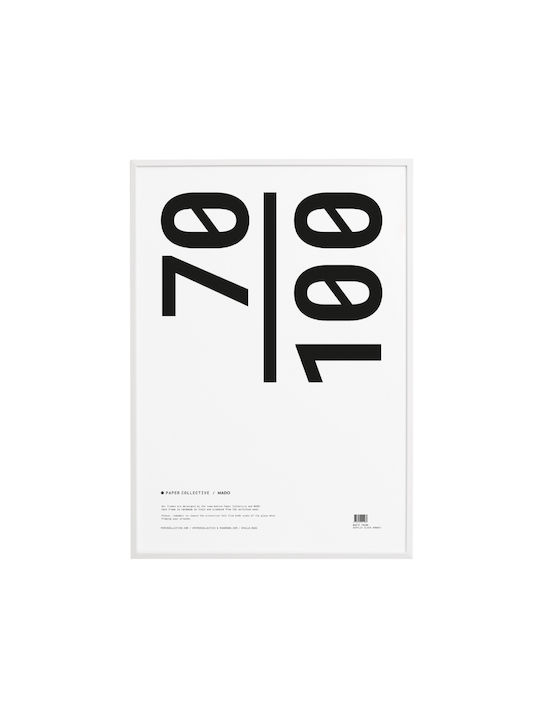 Paper Collective Κορνίζα Τοίχου Πλαστική με Λευκό Πλαίσιο