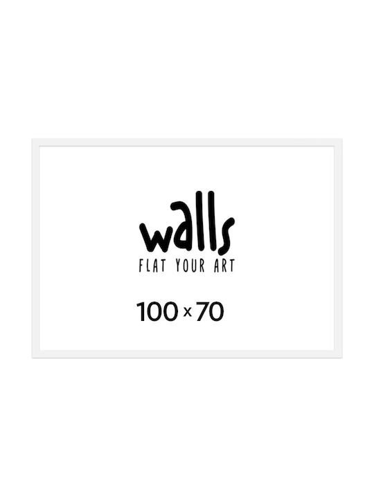 Walls Κορνίζα Τοίχου Ξύλινη με Λευκό Πλαίσιο