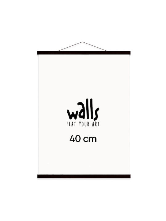 Walls Κορνίζα Τοίχου Ξύλινη με Μαύρο Πλαίσιο
