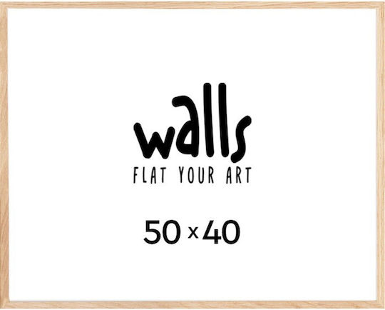 Walls Κορνίζα Τοίχου Ξύλινη με Μπεζ Πλαίσιο