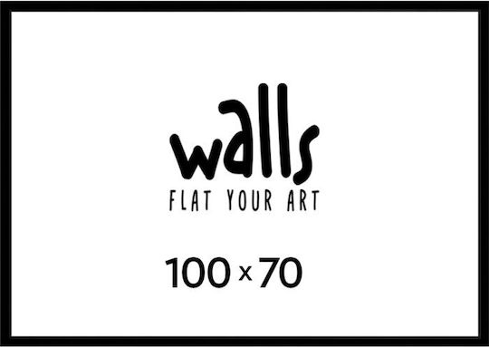 Walls Κορνίζα Τοίχου με Μαύρο Πλαίσιο Ξύλινη 70x100