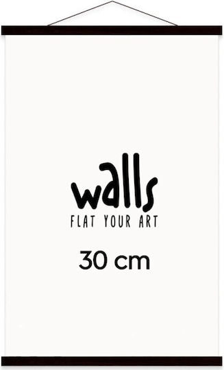 Walls Κορνίζα Τοίχου Ξύλινη με Μαύρο Πλαίσιο