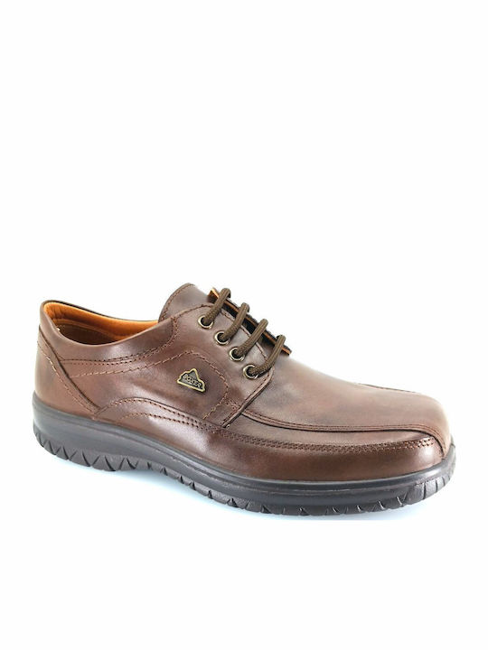 Boxer Δερμάτινα Ανδρικά Casual Παπούτσια Καφέ