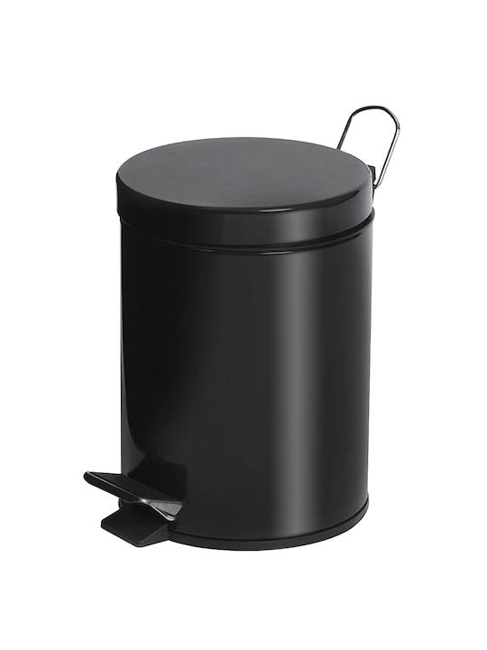 Dianomiki Metalic Perie de toaletă Închidere lentă 5lt Negru