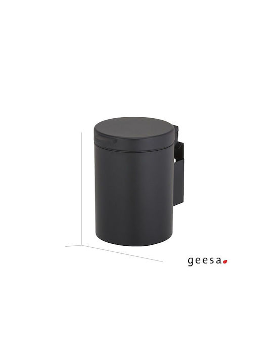 Geesa Hotelia 644-400 Badezimmer Mülleimer 3Es Schwarz