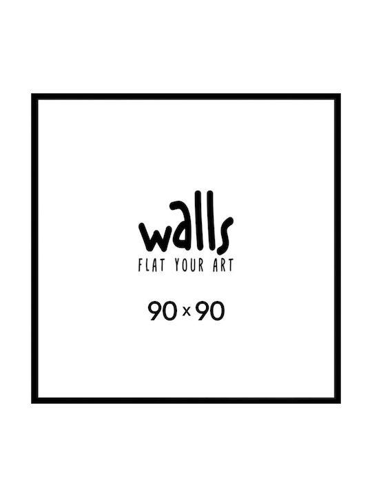 Walls Wandmontage Hölzener Fotorahmen mit Schwarzem Rahmen