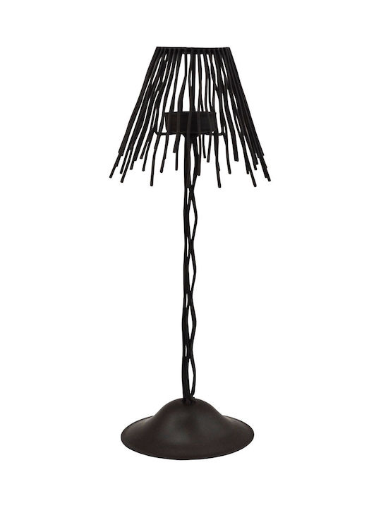 Candle Holder Metal in Brown Color 13x13x32cm 1pcs