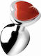 XR Anal Plug Medium Red 3.4cm