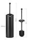 Bronze Art Metallic Toilet Brush Black