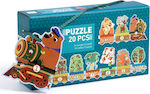 Kids Puzzle Animals & Numbers 20pcs Djeco