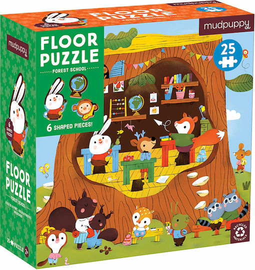 Puzzle pentru Copii Forest School pentru 2++ Ani 25buc Mudpuppy