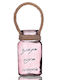 Palma Emporio Candle Holder suitable for Tealights Glass in Pink Color 6.5x6.5x13cm 1pcs