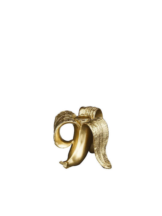 Mica Candle Holder Ceramic in Gold Color 10.5cm 1pcs