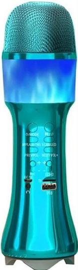 Microfon Karaoke Wireless Q99 Turcoaz
