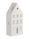 Butlers Amsterdam Kerzenhalter geeignet für Teelichter Keramik in Weiß Farbe 8x5x18.5cm 1Stück