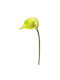 Ramură Decorativă Artificială Calla Yellow 32cm 1buc