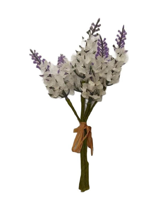 Artificial Decorative Branch Lavender White 17cm 1pcs