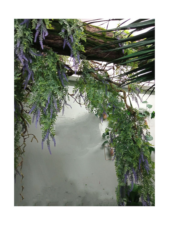 Hanging Artificial Plant Lavender Purple 120cm 1pcs