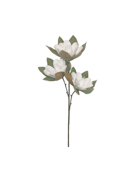 Artificial Decorative Branch Magnolia White 85cm 1pcs